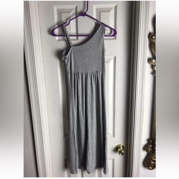 Kiddo by Kate Girls CASUAL Maxi Dress - Size 10 -GRAY - One Sleeve - Picture 2 of 5
